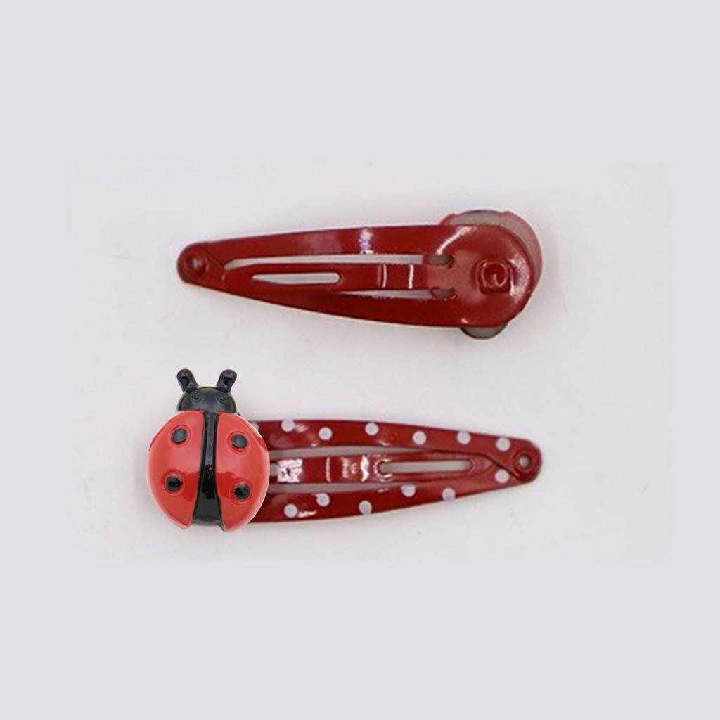 Ladybug Hair Clip for Birthday Party Cartoon Animal Hair Clip Sidepin Women Girl Lovely Barrettes Headwear 4Pcs