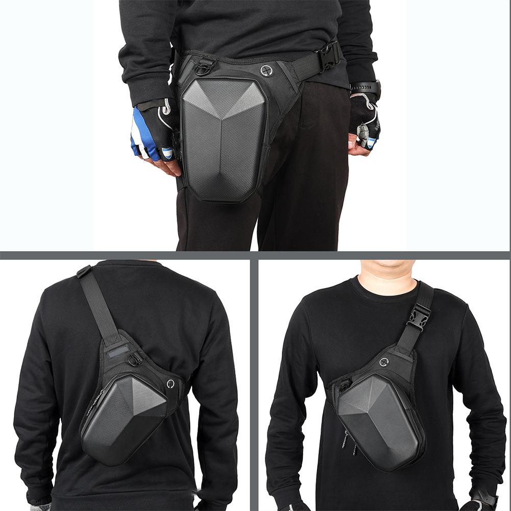 Водонепроницаемая поясная сумка для мотоцикла, сумка на ногу, мужская поясная сумка, повседневная сумка для переноски мотоцикла, набедренная сумка для телефона, мобильная сумка из искусственной кожи J9H6