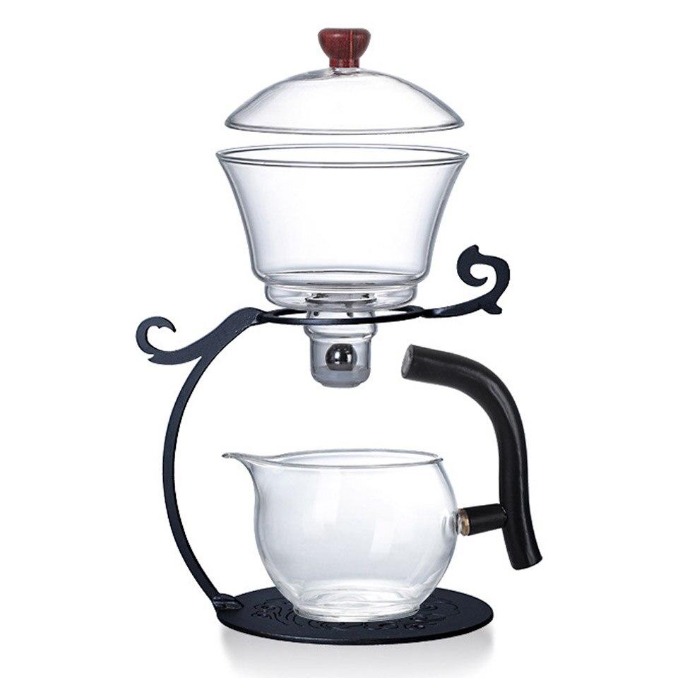 Креативный японский автоматический полуавтоматический стеклянный чайник с магнитной присоской, заварочный чайник