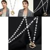 Stylish Geometric Pearl Crystal Choker Necklace For Unisex Fashion Accessories