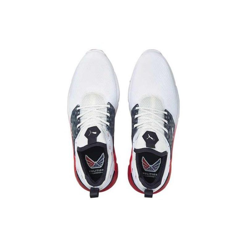 Puma Мужские низкие гольф-ботинки Ignite Articulate Белый Красный Синий 376417-01