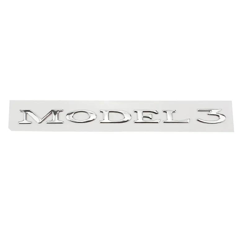 Metal ABS Car Styling Trunk Rear Tail Body Side Badge Sticker for Model 3 S X Y DUAL MOTOR Emblem Exterior Accessories