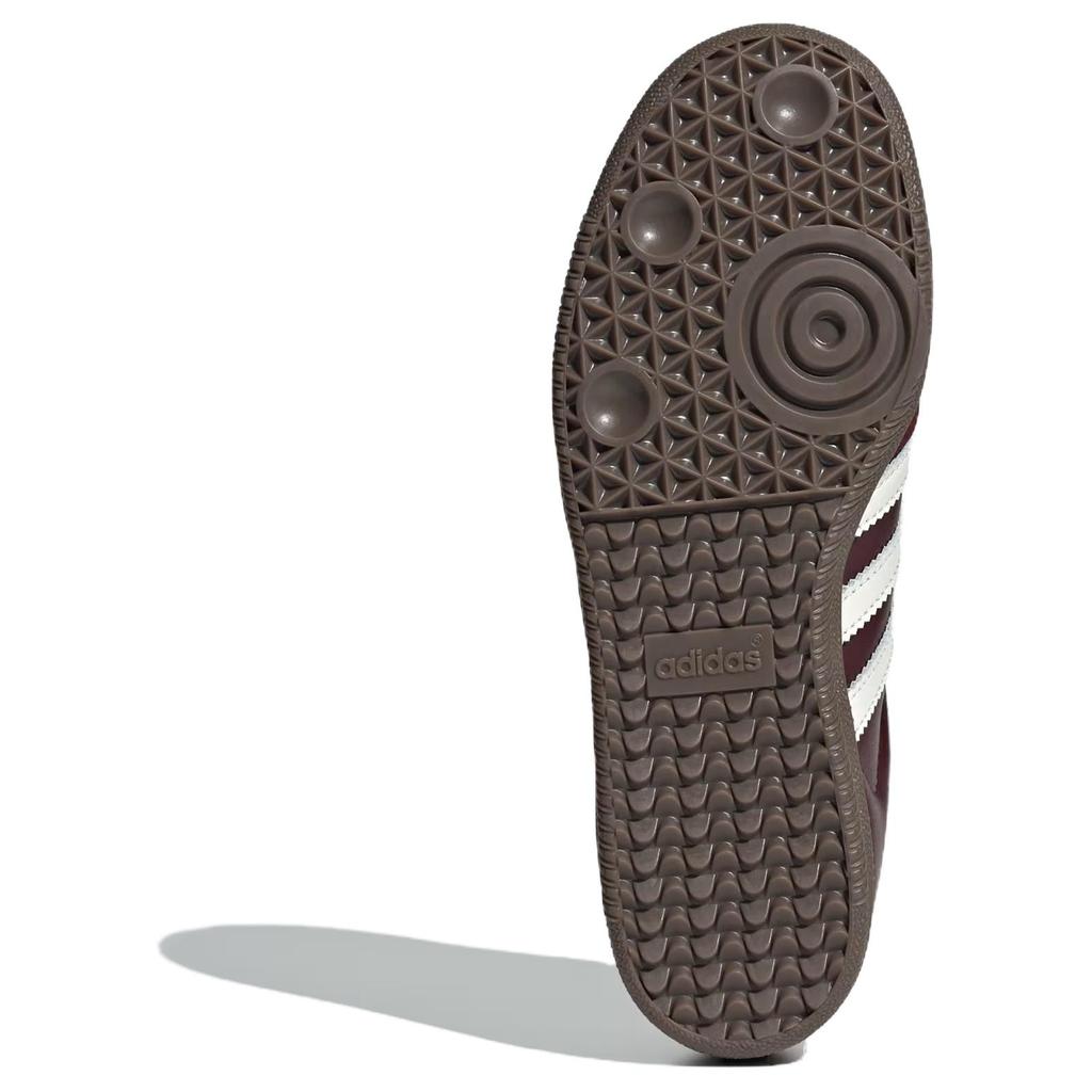 adidas Женские кроссовки Samba OG Бордовый Белый Резина Красная Резина-3 JR8844