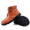 Мужские ботинки ручной работы из натуральной кожи Ретро ботинки Мужская натуральная кожа Большая мужская обувь Высокий верх