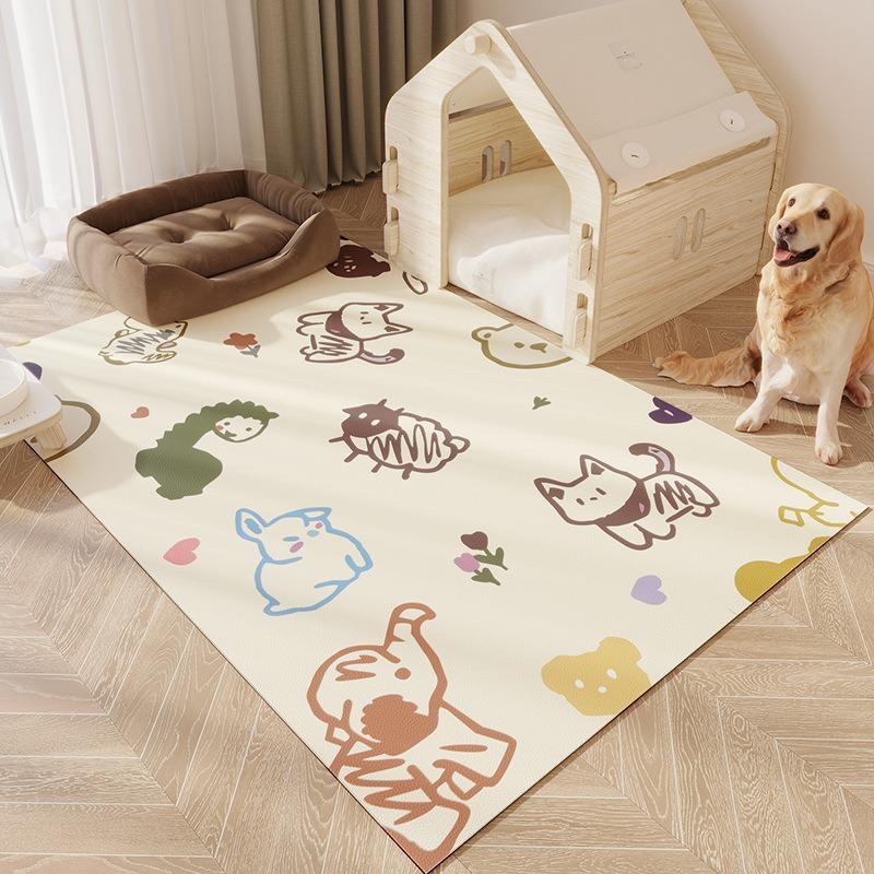 Cartoon Living Room Anti Slip Carpet Floor Mat For Pet Eating Use Carpet Bedroom Bedside Mat Children'S Room Home Use Beautiful