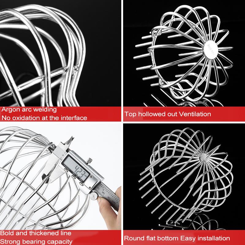 Stainless Steel Round Silver Rain Water Bucket Gutter Floor Drain Downspouts Filter Net Cover for Home Garden Use