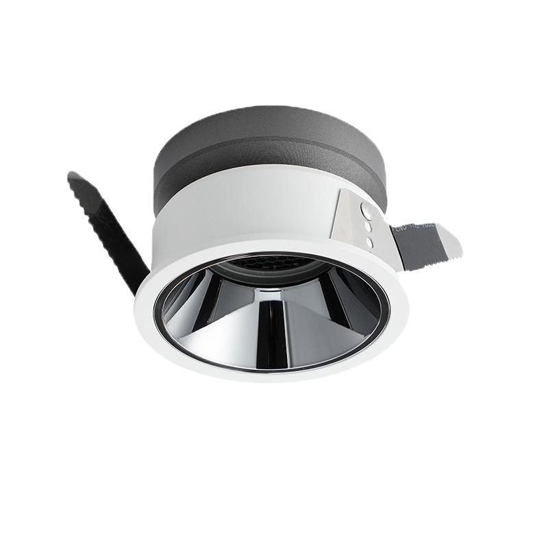 Современный светодиодный потолочный точечный светильник Downlight для внутреннего освещения, встраиваемый круглый точечный светильник для коммерческой гостиной, столовой, спальни, COB