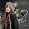 1Pcs Korean  Hat Knitted Hat Woolen Hat Plush Hat Warm Ear Protection Head Cap