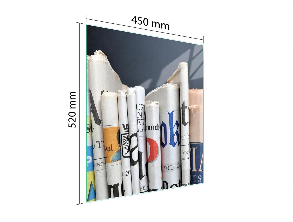 GLASS CUTTING BOARD 45x52 Newspapers