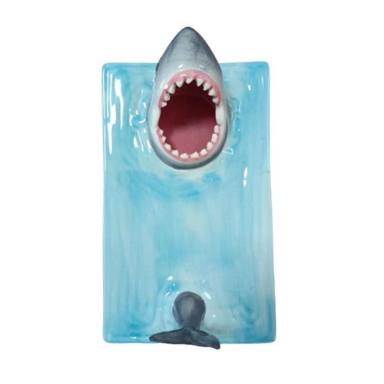 Тарелка для суши Керамический поднос для суши в форме акулы Поднос для сервировки суши-лодки