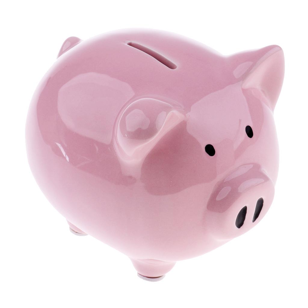 Classic Ceramic Kids Money Box Piggy Bank for Child Savings Coins Holder Medium Size Nursery