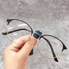 Fashion Round Metal Frame Myopia Glasses Men Women Blue Light Blocking Computer Glasses Female Decorative Glasses Resting Lenses