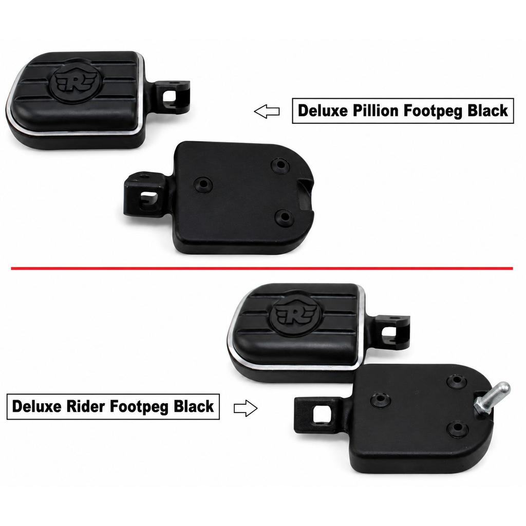 Royal Enfield Super Meteor 650 "Black Deluxe Rider & Pillion Footpegs"