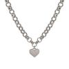 Модные necklaces с кулонами в виде сердца для женщин, застежка OT, кубинские звенья, винтажные, персонализированные, аксессуары для банкета, вечеринки, подарки