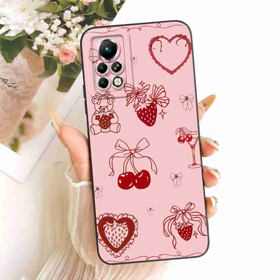 Phone Case For Infinix Note 11 Pro X697 Butterfly Shockproof Case For Infinix Note11 Note 11 Pro Soft Silicone Back Cover 6.95"