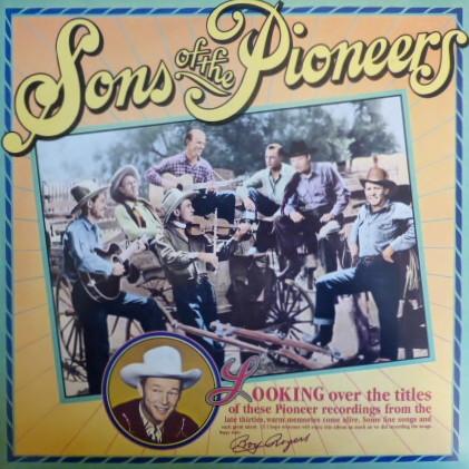 Виниловая пластинка SONS OF PIONEERS - Sons Of The Pioneers CBS25015 CBS 1982 Великобритания Кантри Б/у