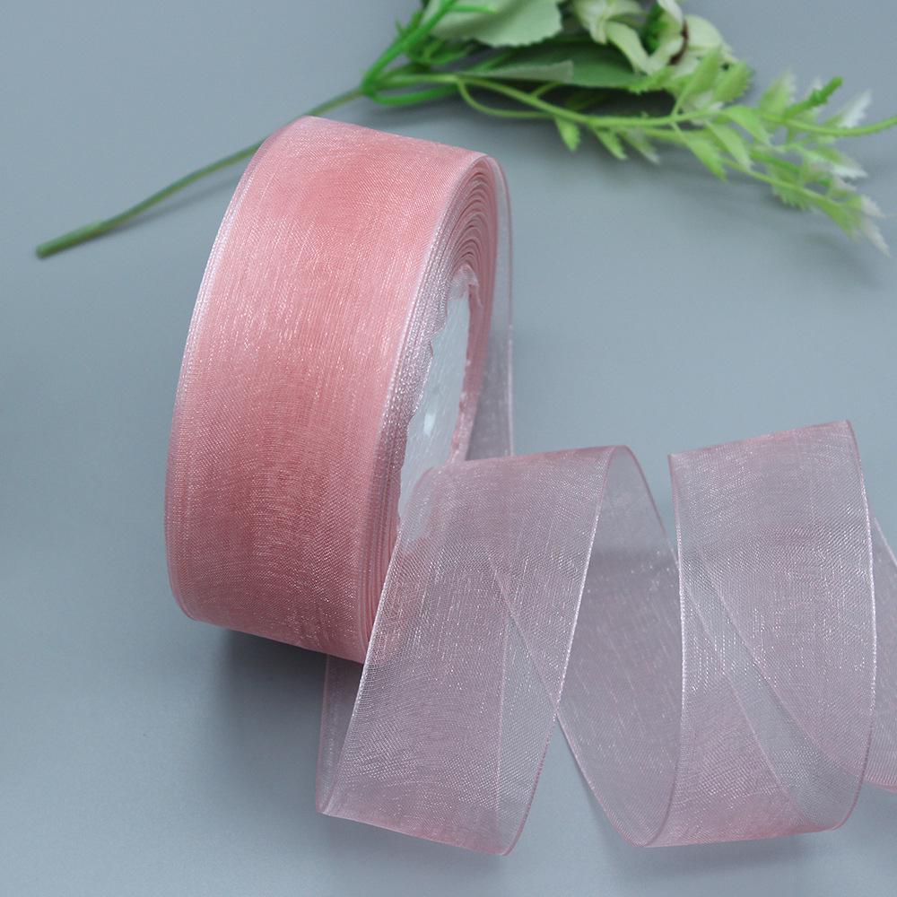 3.8/4 см прозрачная лента из органзы Snow для упаковки рождественских подарков