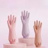 Durable Fleece Gloves Warm Kitchen Gloves Long Cuff Rubber Gloves  Laundry