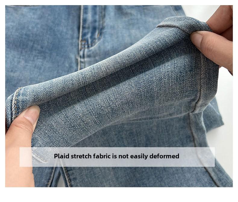 Женские джинсы-клеш с высокой талией в стиле ретро, подкова, облегающий крой, эластичные, длина до пола, маленькие размеры