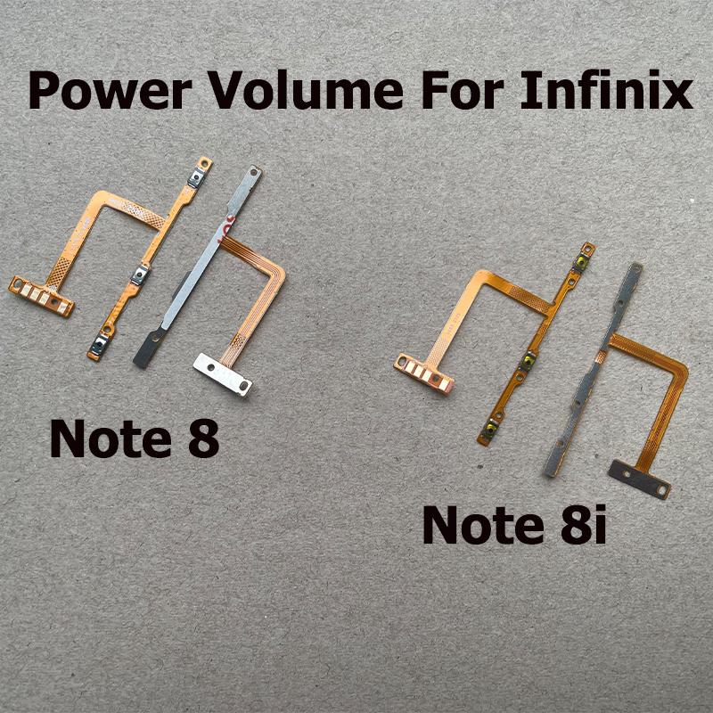 For Infinix Note 8 8i X692 X683 Mute Switch Key Power On Off Volume Side Button Repair Replacement Flex Cable Spare Parts