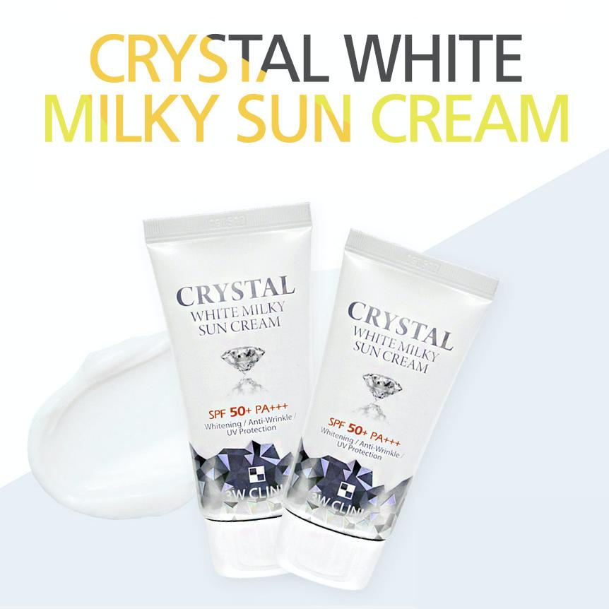 3w Clinic Crystal White Молочный солнцезащитный крем 50мл