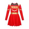 Girls Figure Skating Gymnastics Costume Modern Jazz Ballet Dancewear Pathwork Dress School Sport Meeting Cheerleading Uniform
