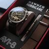 Мужские часы AVI-8 Hawker Hurricane Classic Chronograph, 43,5 мм - Корпус из нержавеющей стали, Тахиметрическая шкала и Отображение даты, Минеральное стекло, Водонепроницаемость 5 АТМ