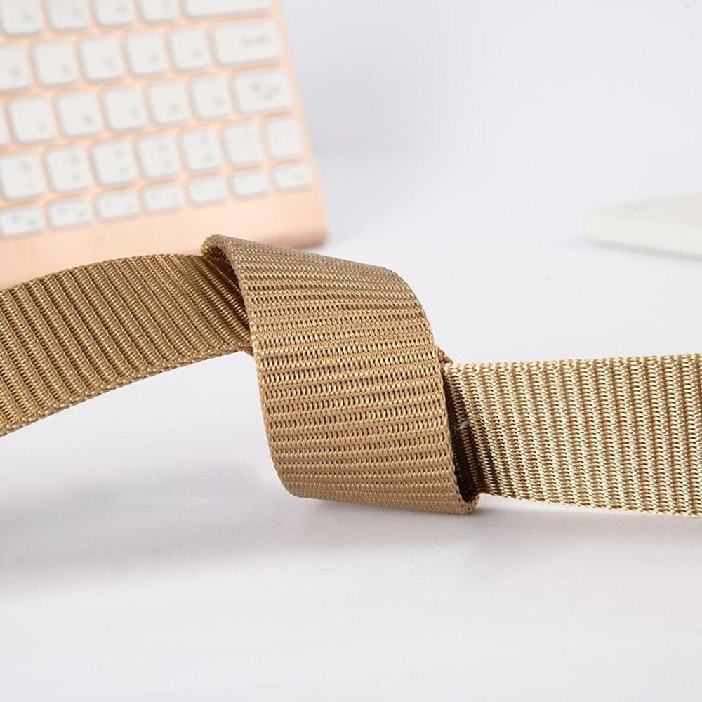 Pants Vintage Ladies Dress Strap Nylon Canvas Braided Belt Weave Waist Band Pin Buckle Waistband