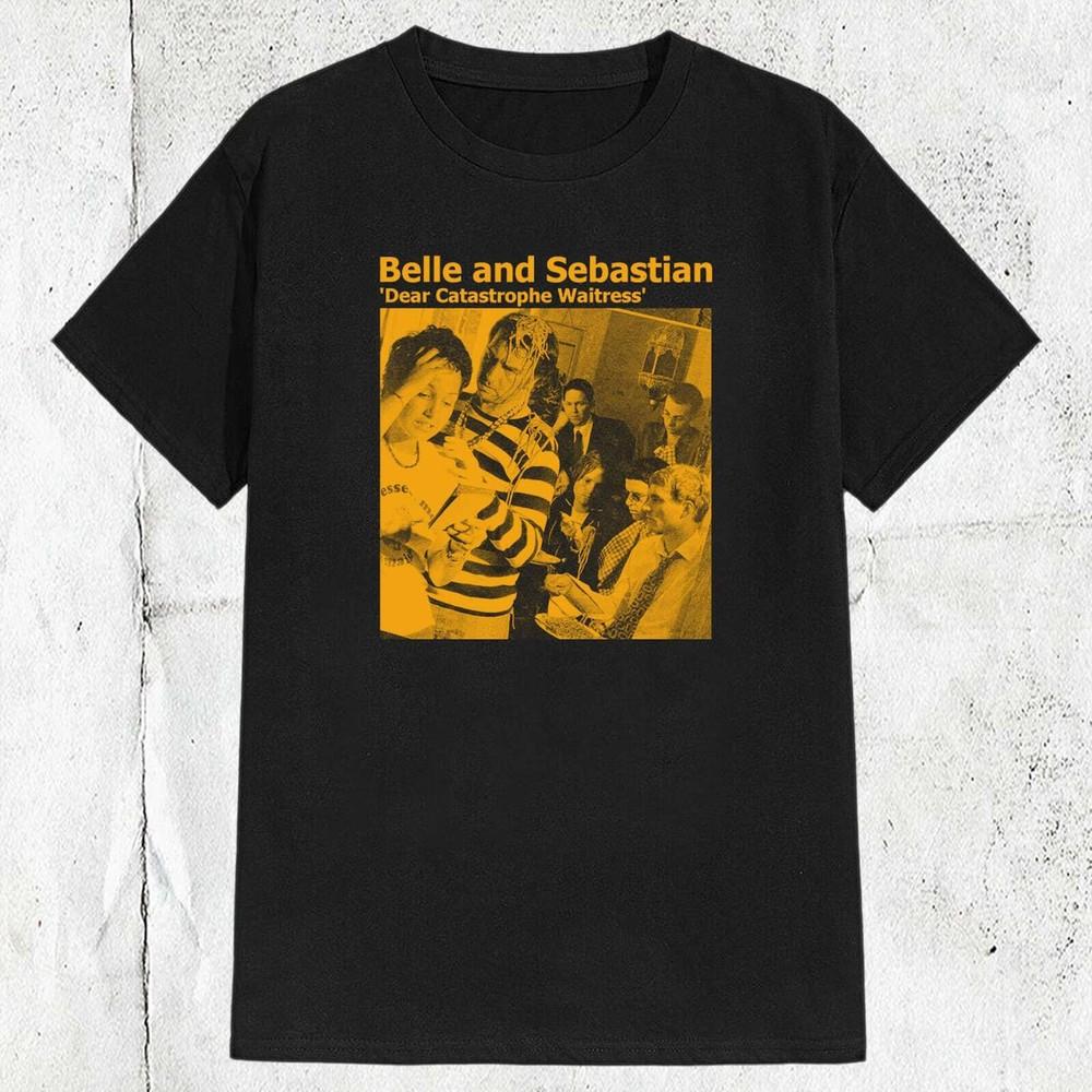 Винтажная футболка унисекс 80-х 90-х группы Belle and Sebastian Britpop