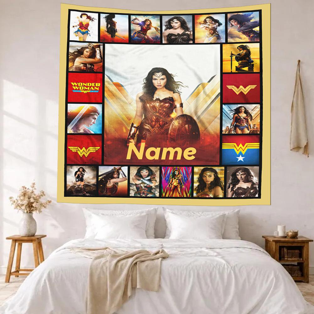 Warner Custom Your Name Wall Decor Tapestry Art For Pet Memorial Birthdaywedding Party Backdrop Family Gift