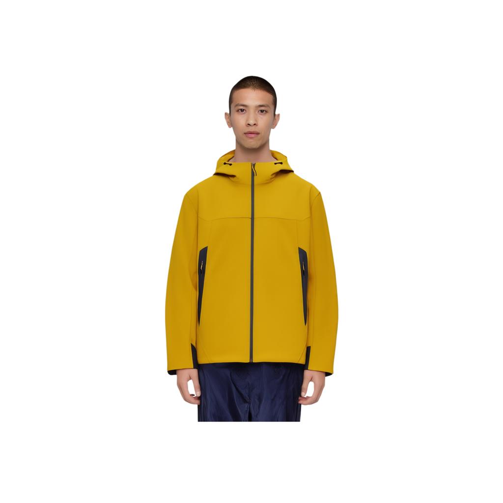 Anta Casual Minimalist Solid Color Hooded Zip Jacket Men Jackets Bright-Yellow 152440615-2