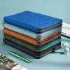 1pc Zipper Leather Business Notebook and Journal Shell Agenda Planner Stationery Organizer