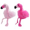Bird Plush Keychain Buckle Pink Alloy Chain Feather Bird Doll Plushie Hanging Ornament Soft