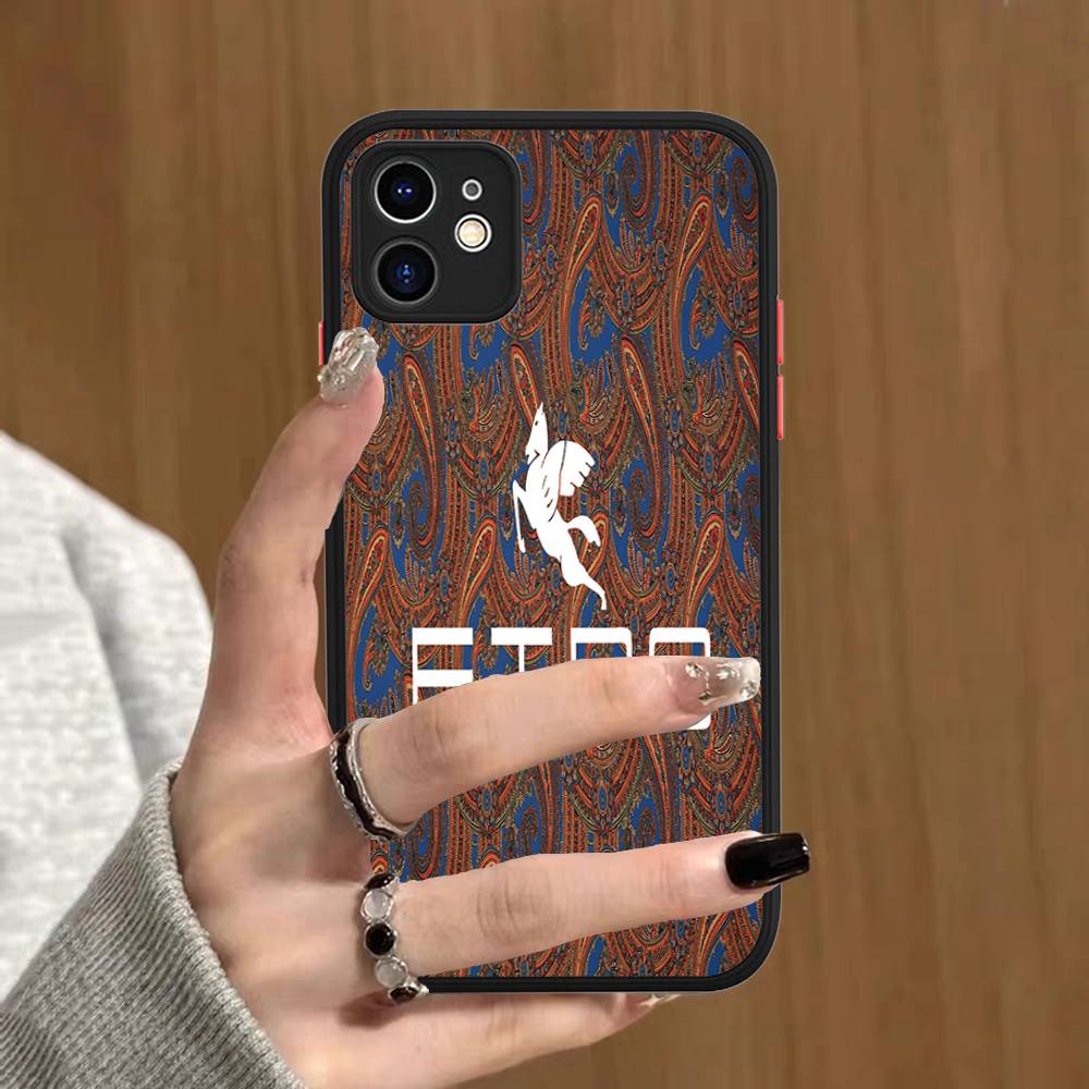 Classic Design E-Etro Matte Translucent Phone Case For Iphone 16 ProMax 15 14 13 12 11 X XS PRO Plus