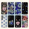 Чехол для телефона 'Счастливый глаз' и 'Синий сглаз' для Samsung S26, S25, S24, S21, S22, S23, S30, Ultra, S20, FE, Lite, 10, 9, Черный чехол