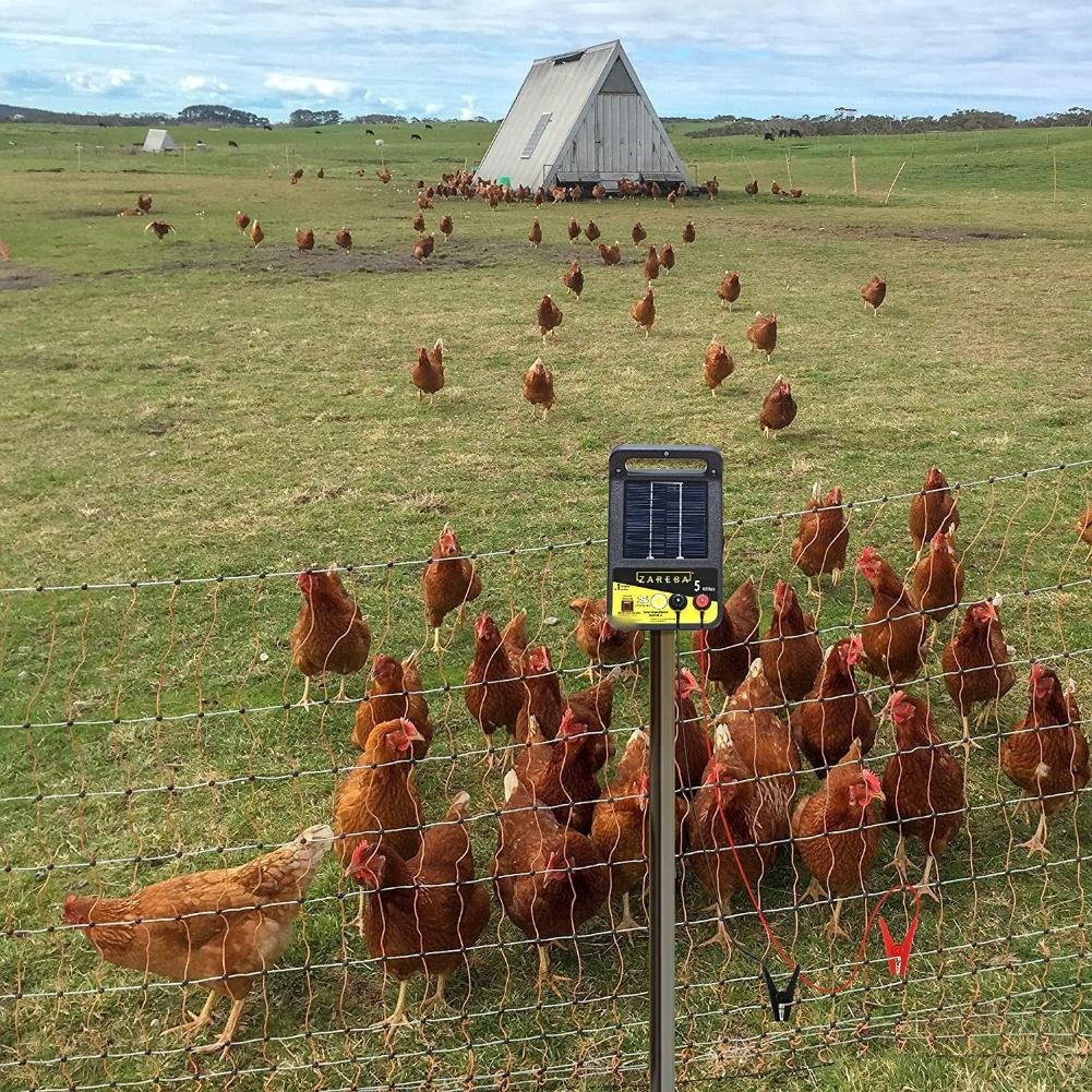 Solar Fence Wire For Charger 3ft 91cm with For Alligator Clips for Outdoor Use on Farms Gardens and Vegetable Areas
