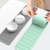 Silicone Tableware Cushion Anti Slip Sink Tray Kitchenware Protection Mat Dish Drying Cushion Pad Storage Sink Drain Mat