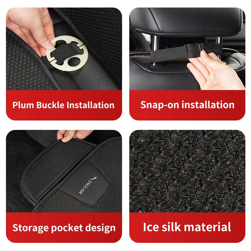 Car Breathable Seat Cushion Backrest Pad Storage Bag Accessories For Jaguar S-Type F-Type X-Type F-Pace I-Pace E-Pace XJR XE PP29