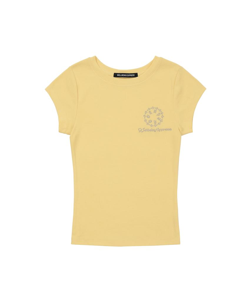 WELLBEING EXPRESS Peace Pigeon Tee Yellow