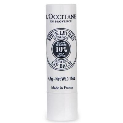 Бальзам для губ L'Occitane Shea Butter Lip Balm Stick 4,5 г, см. подробную информацию, 1 шт.