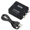 Mindpure AV to HDMI Converter 1080P RCA to HDMI Adapter Composite CVBS Video Audio Sync for Old TV Projector Retro Gaming