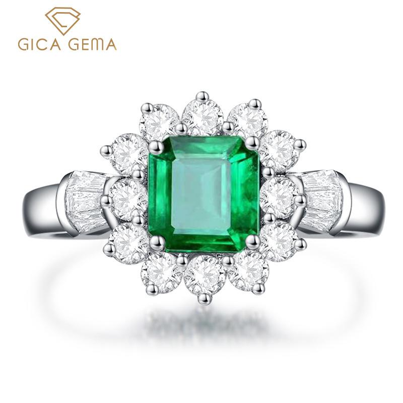Gica Gema 925 Sterling Silver Flower Shape Delicate Classic Ring For Women The New Listing Female Wedding Engagement Fine Delicate Jewelry Gift