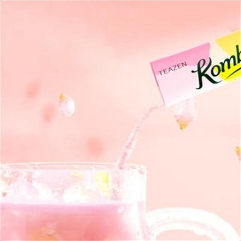 TEAZEN Kombucha Pink Lemon 10 Sticks / Low Calorie, Zero Sugar