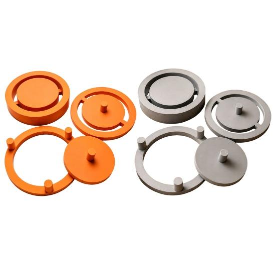 Clay Base Molding Tool 1 Set Pottery Foot Ring Tools, Maker, Aligned Template, Even Press for Bowls And Mugs, Studios,