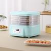 Машина для сушки продуктов с воздушным потоком 360 градусов, 6 лотками, 24-часовой таймер, бесшумная работа, контроль температуры, сушилка для фруктов, мяса и овощей