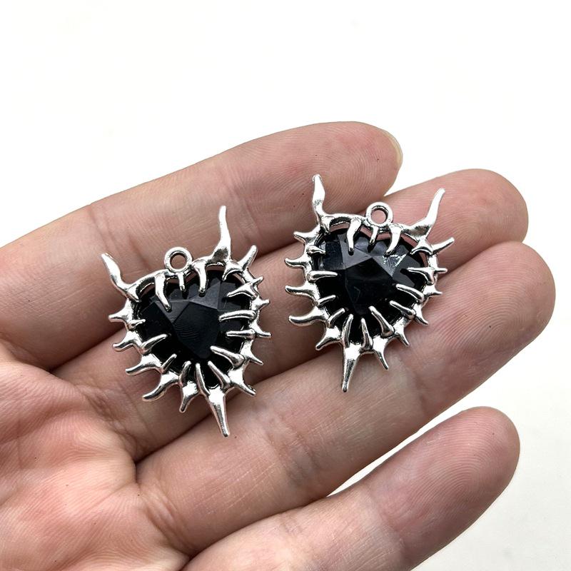 Инопланетное ожерелье с кулоном из стразов: Готический панк-стиль для мужчин и женщин