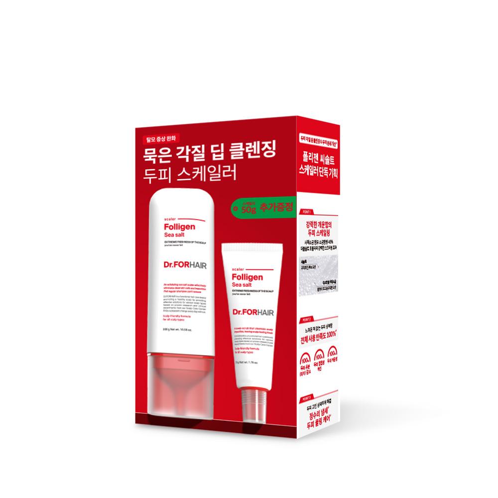 DR.FORHAIR Полиген Морская соль Скалер 300г + 50г