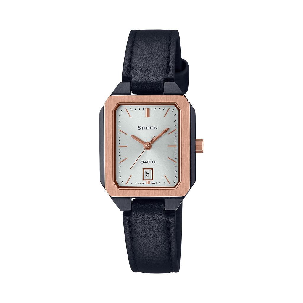 Casio Sheen Women's Stainless Steel 50M Water Resistant Analog Quartz Watch SHE-4555GBL-7A
