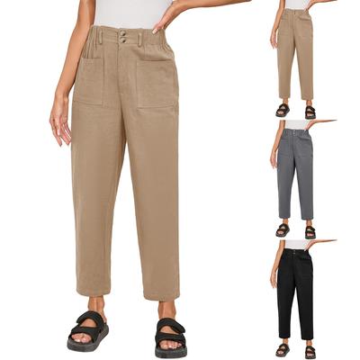 Женские зимние спортивные штаны, однотонные повседневные брюки, женские флисовые спортивные штаны, широкие прямые брюки