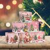 New Pink Christmas Theme Christmas Tree Party Decoration Supplies Candy Snacks Box